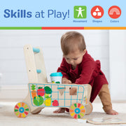 Wooden Shape Sorting Grocery Cart P7