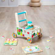 Wooden Shape Sorting Grocery Cart P7