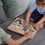 Wooden Sound Puzzle 2-Pack – Farm Animals, Vehicles Q7