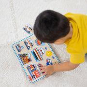 Wooden Sound Puzzle 2-Pack – Farm Animals, Vehicles S8