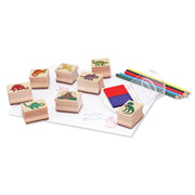 Wooden Stamp Set - Dinosaurs O7