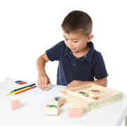 Wooden Stamp Set - Dinosaurs O7