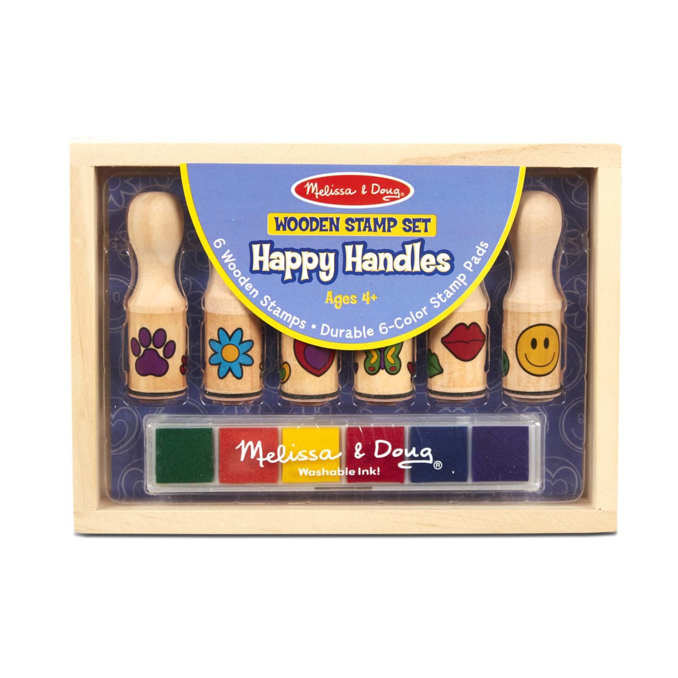 Wooden Stamp Set - Happy Handles P1