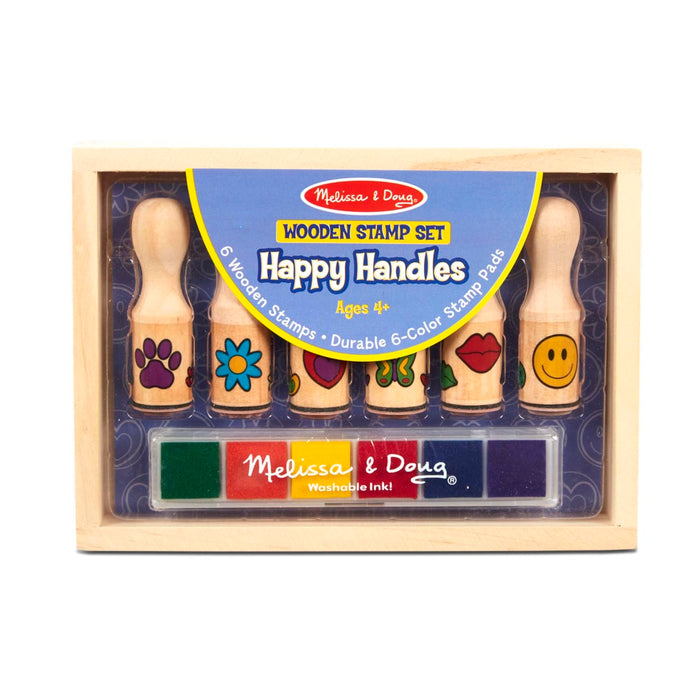 Wooden Stamp Set - Happy Handles P1
