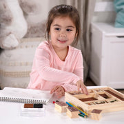 Wooden Stamp Set - Horses D8