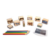 Wooden Stamp Set - Horses P8