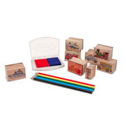 Wooden Stamp Set - Vehicles J3