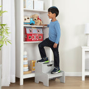 Wooden Step Stool – Gray I4