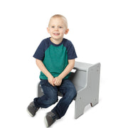 Wooden Step Stool – Gray I4