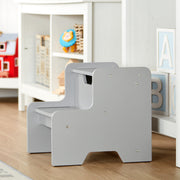 Wooden Step Stool – Gray I4