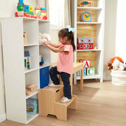 Wooden Step Stool - Natural Y0
