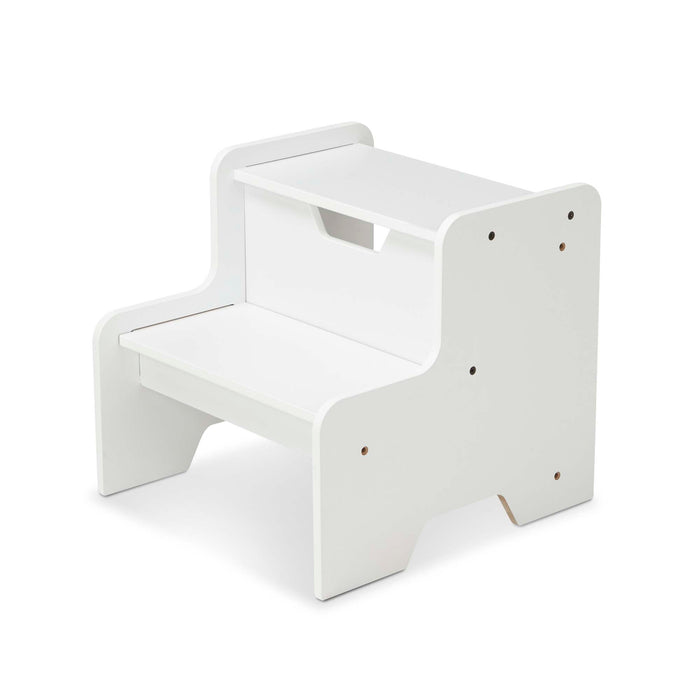 Wooden Step Stool - White H2