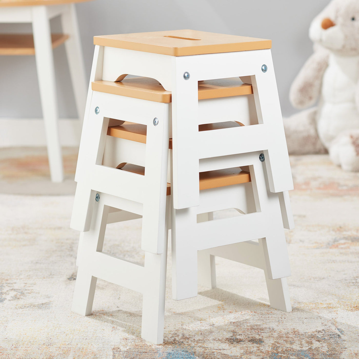 Wooden Stools – Set of 4 X7