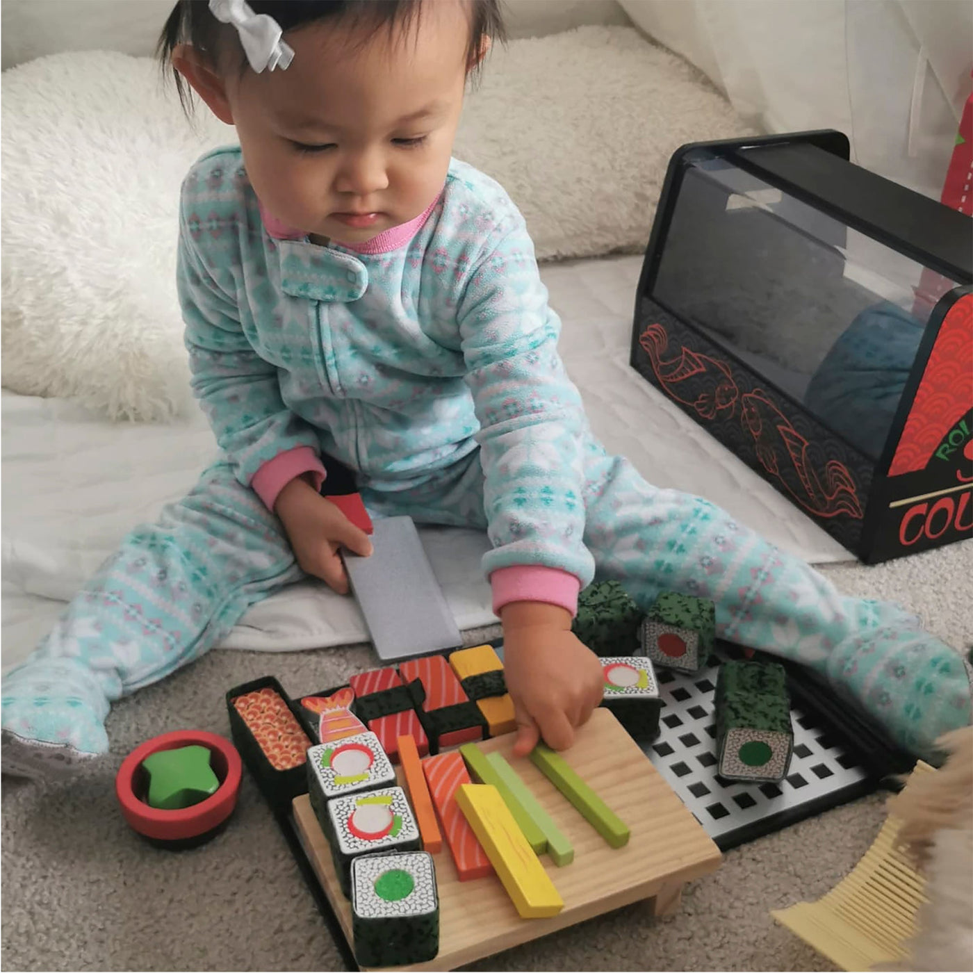 Wooden Sushi Slicing Play Set Z5