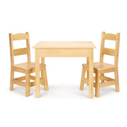 Wooden Table & Chairs - Natural K6