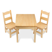 Wooden Table & Chairs - Natural K6