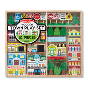 Wooden Town Play Set R7