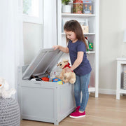 Wooden Toy Chest (Gray) O6