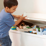 Wooden Toy Chest (White) O8