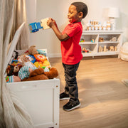 Wooden Toy Chest (White) Y8