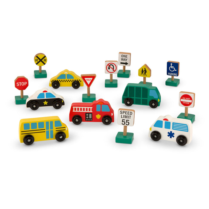 Wooden Vehicles and Traffic Signs C5