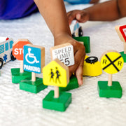 Wooden Vehicles and Traffic Signs C5