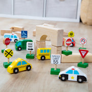 Wooden Vehicles and Traffic Signs C5