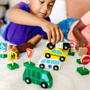 Wooden Vehicles and Traffic Signs C5