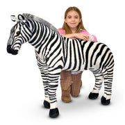 Zebra Lifelike Plush Stuffed Animal V1